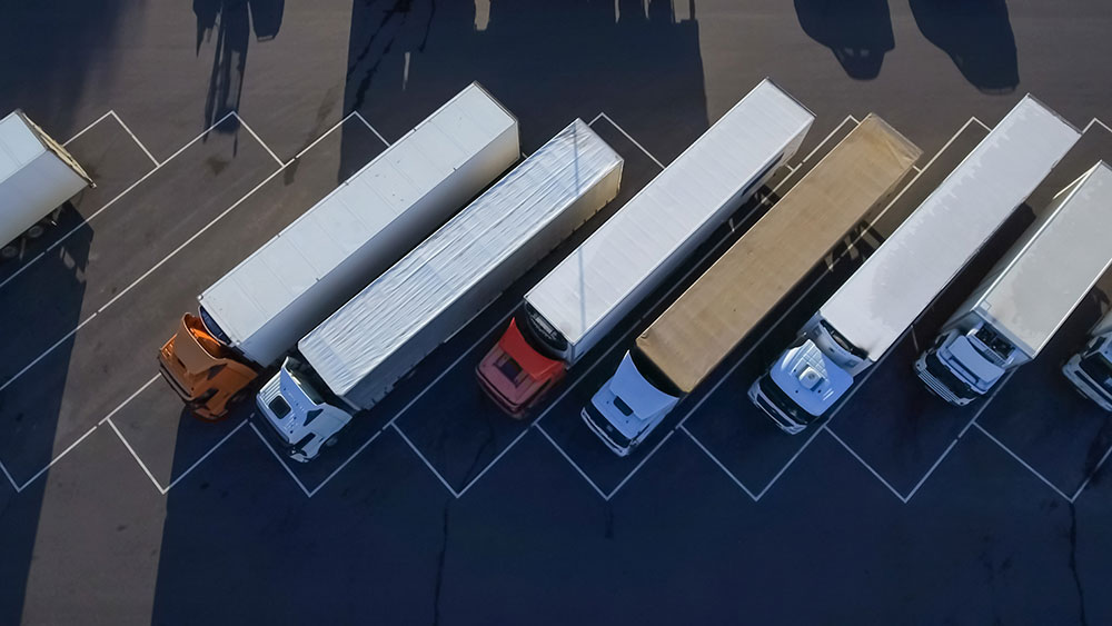 parked trucks